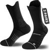 Rahhint Pro Coolmax Compressione 3 Paia Calzini Running Uomo Calze da Corsa Trekking Padel Uomo, Anti-Vesciche & Con Supporto Dell'arco Plantare, 35-51