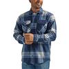 Wrangler Authentics, Giacca da Uomo a Maniche Lunghe Foderata in Sherpa, Indigo dell'umore., L