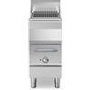 Acqua grill elettrico in acciaio inox, 1 zona di cottura 40x70x85 cm