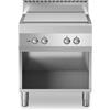 Tuttapiastra elettrico su base armadiata aperta 80x70x85 cm