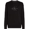 CALVIN KLEIN MAGLIONE GIROCOLLO CHENILE LOGO