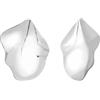 Breil, Collezione Poetic, Orecchini Donna in Acciaio Lucido dalla Forma Liquida e Sinuosa, Chiusura a Farfalla, Idea Regalo Donna