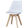 SEDIA LELIA BIANCA GAMBE IN LEGNO