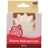 FunCakes Tazze da Forno Bloom Bianco pk/48, Pirottini per Cupcake Muffin Brownies Tazze di Carta Pirottini sono Resistenti al Grasso, 48 Pezzi