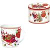 EASY LIFE Christmas Memories Tazza MUG 350ml con Scatola in Latta Babbo Natale Slitta