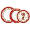 EASY LIFE Christmas Memories Servizio Tavola Piatti Set 18 Pezzi Porcellana Tavola di Natale