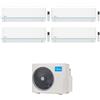 MIDEA CONDIZIONATORE MIDEA QUADRI SPLIT EVOLUTION 9000+9000+9000+18000 BTU INVERTER WIFI M4OB-36HFN8-Q A++