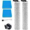 DianSung Spazzole Rullo + filtro per Eureka NEW400 /New400 Gen2 aspirapolvere per liquidi e asciutti Parti di ricambio, set di accessori 2 Rulli per spazzole + 2 Filtri + 1 Spazzola per la pulizia