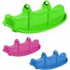 Sport1 Dondolo per Bambini 3 Posti Plastica Colorata con Maniglie Resistenti