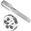 QUARKZMAN M13 x 1mm Metrico Macchina Filetto Maschiatura e Rotondo Matrice Set x 1 Set 4 Scanalatura Alta Velocità Acciaio per Lavorazione Ferramenta Strumento