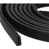 QUARKZMAN 2 Pezzi Profilo di Protezione a U, Lunghezza 18ft, Guarnizione in Gomma per Bordi, Adatta per Spessori di 0.5-1mm, (5/32 L x 5/16 A) Nero