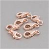 Moschettone a Pescetto in Argento925/°°° Dorato Oro Rosa