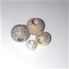 Sfere Diamantate Foro Passante In Argento 925/°°° Brunito