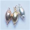 Chiusura Ovale Liscia In Argento 925/°°° Dorato Giallo