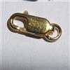 Moschettone Pescetto Allungato in Argento 925/°° Dorato Oro