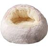 SEDOXX Pet Nest - Cuccia morbida per cuccioli, per gatti e gatti, antiansia, soffice, per cani di taglia media e piccola, per gatti interni, peluche, 65 cm, rosa