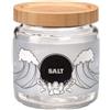 Bormioli Rocco Barattolo Contenitore da Cucina in Vetro Tappo in Bamboo Sale 750 ml di Bormioli