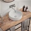 Parama Lavabo da appoggio tondo 36x36x12 cm Bianco