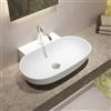 Parama Lavabo da appoggio ovale 56x40x12,5 cm Bianco