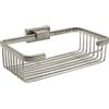 Inda Cestino portaoggetti alto L.20 H.6 cm Lea nickel spazzolato