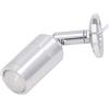 Zerodis Faretto a LED Mini LED Vetrina Applique da Parete Faretto per Vetrine Dimmerabile Faretto Ad Angolo Regolabile per Armadietti per Gioielli Scaffali Argento AC 220V (Luce Naturale 4000K)