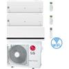 Lg Climatizzatore Condizionatore LG Libero Smart + Dualcool Deluxe R32 Wifi Trial Split Dual Inverter 7000 + 9000 + 12000 BTU con U.E. MU3R19 NOVITÁ Classe A+++/A++