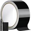 GRTHTATI 5cm x 900cm Pellicola Adesiva per Auto Nera Lucida Wrapping Pellicola per Eliminare Le Parti Cromate da Auto, Moto e Bici, Chrome Delete (Nero, 5cm x 900cm)