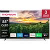 Thomson Smart TV 55 Pollici 4K Ultra HD Display QLED Sistema Google TV colore Nero - 55QA2S13