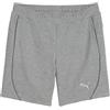 PUMA teamFINAL Casuals Shorts Wmn - Pantaloncini in Maglia Adulti Unisex, Medium Gray Heather-PUMA Silver, 658541
