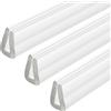 QUARKZMAN 3 Pezzi Profilo di Protezione a U, Lunghezza 11.5ft, Guarnizione in Gomma per Bordi, Adatta per Spessore di 1-2mm, (9/32 L x 5/32 A) Trasparente