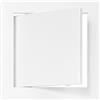 Vent Systems Pannello di Accesso in ABS Bianco, 150 x 150 mm (Dimensioni interne), per Cartongesso, Pareti e Soffitti. Copertura per Fori Elettrici e Idraulici