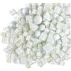 Anktily 200g Piastrelle Mosaico Vetro di Cristallo, Colori Misti Irregolari Tessere Mosaico Piccoli Pezzi di Vetro, Piastrelle Assortite per Lavori Artigianali,Decorazioni(Bianco)