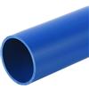 QUARKZMAN Tubo PVC 36mm Id 40mm Od 350mm Blu Alta Resistenza Tubo Rigido Rotondo in PVC Tondo per Tubo Acqua Artigianato Guaina per Cavi