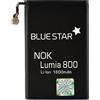 BLUE STAR BATTERIA IONI DI LITIO 3,7V 1600mAh PER NOKIA LUMIA 800 - N9