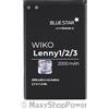 BLUE STAR BATTERIA IONI DI LITIO 3,7V 2000mAh PER WIKO LENNY - LENNY 2 - LENNY 3