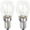 oniroview Kit 2 Pezzi Lampadina 24V 25W E14 Bassa Tensione X Basculanti e Lampeggianti Cancelli Forma Peretta