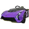 Pilots Kids Lamborghini Viola 12V Macchina Elettrica per Bambini