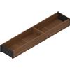 Blum AMBIA-LINE - Cornice per cassetti da cucina, larghezza 100 mm, lunghezza 472 mm, altezza 50 mm, con fondo, design in legno, noci Tennessee, 1 pezzo, organizer da cucina