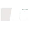 Geberit - Pulsante Geberit Sigma70, per doppio volume di scarico: Vetro bianco (242.813.SI.1)