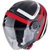 Scorpion Casco Moto Jet Scorpion EXO-CITY II RIVA Nero Rosso