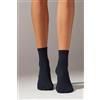 Calzedonia Calzini A Costine Con Cashmere Blu