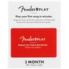 Fender Play - Istruttivo, Impara a suonare la piattaforma di lezioni di chitarra per principianti - Carta regalo prepagata 3 mesi