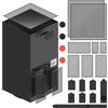 Generic 2 x Dust Filter Cover Compatible with Xbox Series X Gaming Console Cooling Fan Filter Dustproof Cover Accessories for Xbox Series X