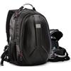 OG Original GetAway Zaino moto impermeabile, uomo, rigido, grande ampiezza, espandibile 35L/45L, Borsa portacasco motociclista, cinghia casco, antifurto, rifrangente, USB, portatile.