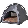 Facynde Portatile per Gatti Tipi, Cuccia per Cani da Esterni, Portatile, 42 x 42 x 38 cm, per Cuccioli di Tipi, Gatti, Lavabile, per Cani, per Gatti, Cani