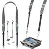 ZOYDP Cordino da Collo per DJI RC/RC 2, Regolabile Cinturino Per DJI Controller in PU, Cinghia per RC Compatibile con DJI Mini 4 Pro/Mini 3 Pro/Mavic 3/Mini 3/Air 3, con Vite in Alluminio