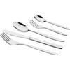 MÄSER Set di posate per 6 persone, 30 pezzi, in acciaio inox, lavabili in lavastoviglie, con cucchiaio, forchetta, coltello da tavola, cucchiaino e forchetta da torta