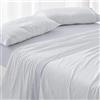 Burrito Blanco | Set di lenzuola | Letto da 105 cm (+misure disponibili) | 100% cotone | design 624 | colore blu (105 x 190/200 cm)