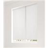 LINDER Coppia di vetrine - Passante asta - Bianco Azuré - 45 x 120 cm - 100% poliestere - Certificato Oeko - TEX - Tessuto e tinto in Francia - Collezione Etamine ghiacciata