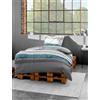 Bierbaum, Set Biancheria da Letto in Raso di Cotone MAKO, Multicolore (Mehrfarbig), 200 cm x 200 cm